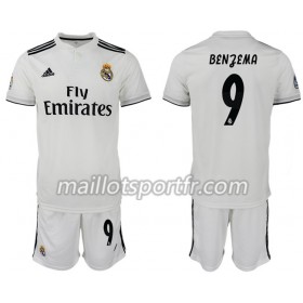 Maillot de Foot Real Madrid BENZEMA 9 Enfant Domicile 2018/19